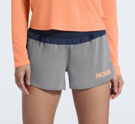 Hoka One One Sg Trail Short Dama - Pantaloni Scurti Gri Inchis | RO-xS8YHqc